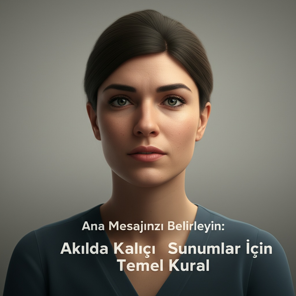 Ana Mesajınızı Belirleyin: Akılda Kalıcı Sunumlar İçin Temel Kural