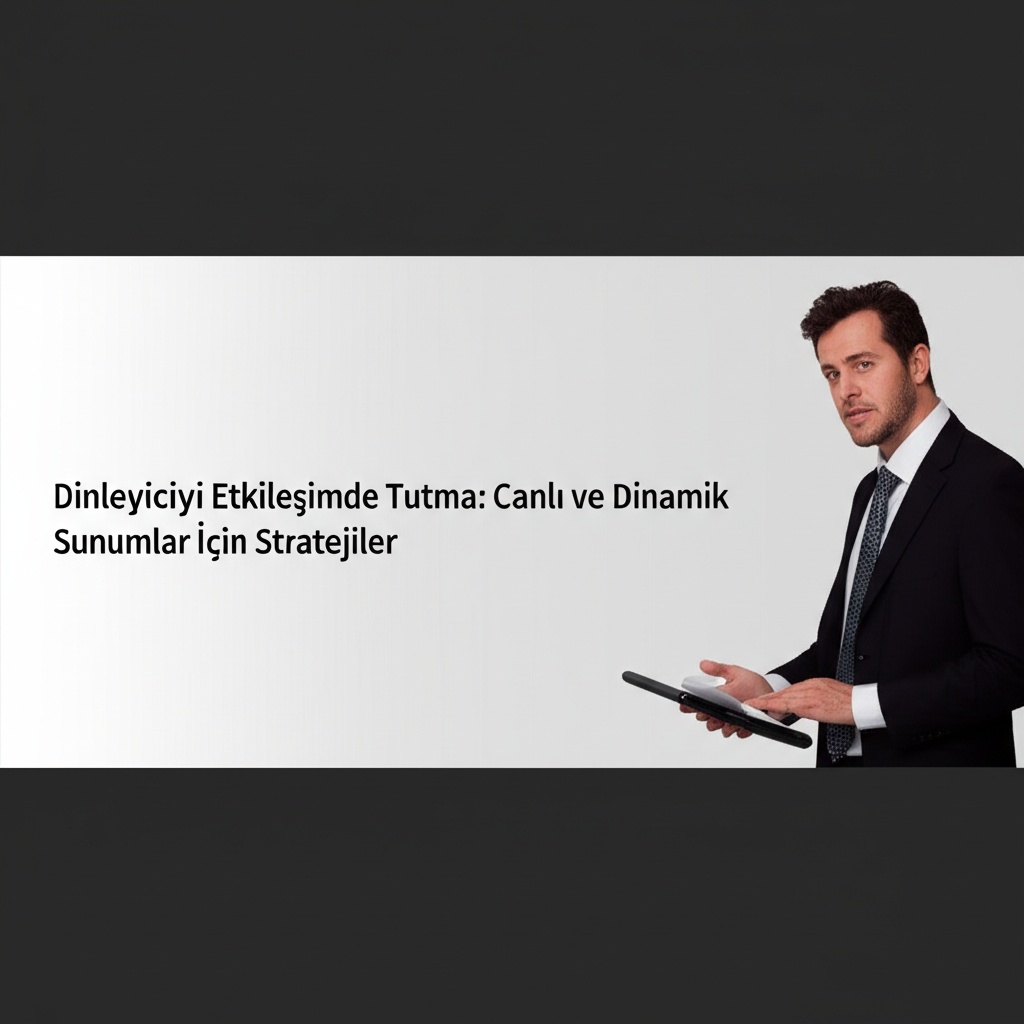 Dinleyiciyi Etkileşimde Tutma: Canlı ve Dinamik Sunumlar İçin Stratejiler